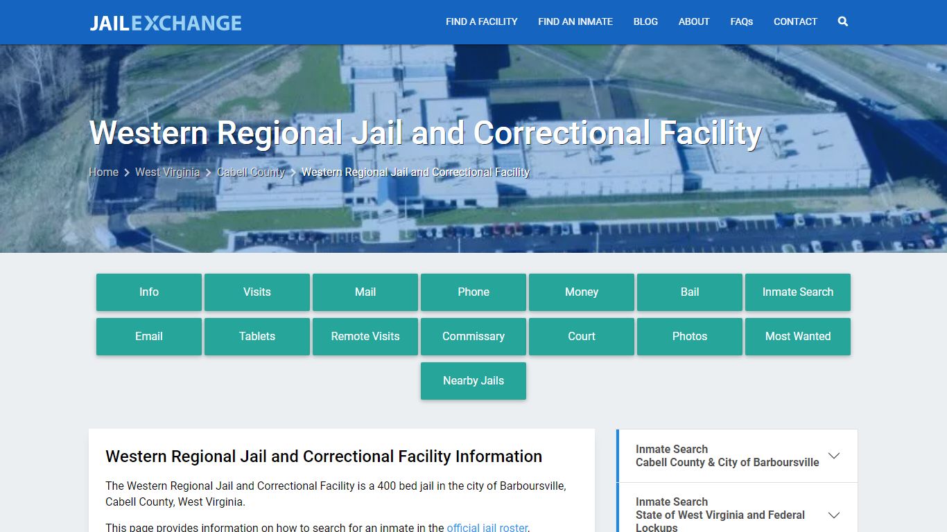 Western Regional Jail and Correctional Facility, WV Inmate Search ...